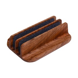 THEHRDWOOD Laptop Stand Vertical Laptop Holder for Desk - All MacBook Vertical Stand up to 0.7'' Thick - Laptop Vertical Stand Handmade of Natural Wood - MacBook Holder (Dragon Dual Walnut)