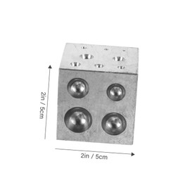 Hohopeti 18holes Gold Silver Copper Coin Ring Tools Dapping Block for Jewelry Making Professional Jewelry DIY Supply