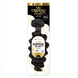 Sensationnel Empire bundles- deep 10a tangle shed free human hair for weaving and sew in styles - 1 pack (22 inch, NATURAL/BLACK)