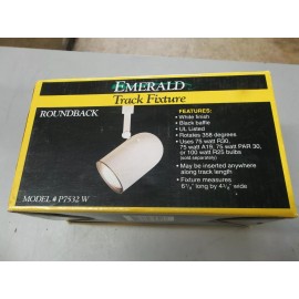Emerald Track Fixture P7532W White round back Track Fixture