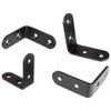 10 Pcs Black Corner Bracket,Right Angle Brackets 90 Degree,Stainless Steel