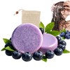 Blueberry Fields Shampoo & Conditioner Bar Set, Solid Hair Wash