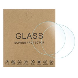 sourcing map Pack of 5 Watch Glass Screen Protectors 39 mm HD Tempered Glass High AL Scratch Resistant 9H Hardness 2.5D Smartwatch Screen Film, Suitable for Flat Wristwatch