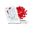 Czech 50-Piece Glass Beads, 6x9mm, Teardrop Siam Red