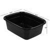 Yarebest 4-pack 12 Quart Small Wash Basin Pan, Plastic Rectangular