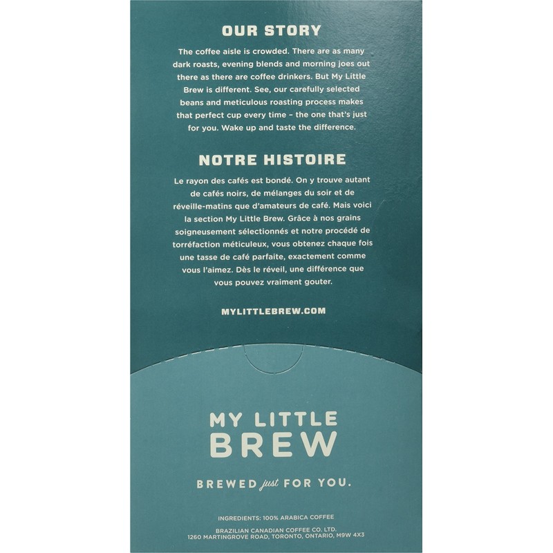 My Little Brew - Dark Roast, Single Serve K-cup Pod,