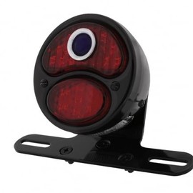 UNITED PACIFIC 20345 Tail Light, LED DUO LAMP, Motorcycle, Rear Fender, with Blue Dot
