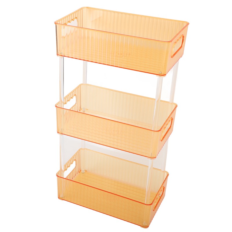Acrylic Bathroom Storage Rack 3 Tiers Bathroom Counter Organizer Countertop