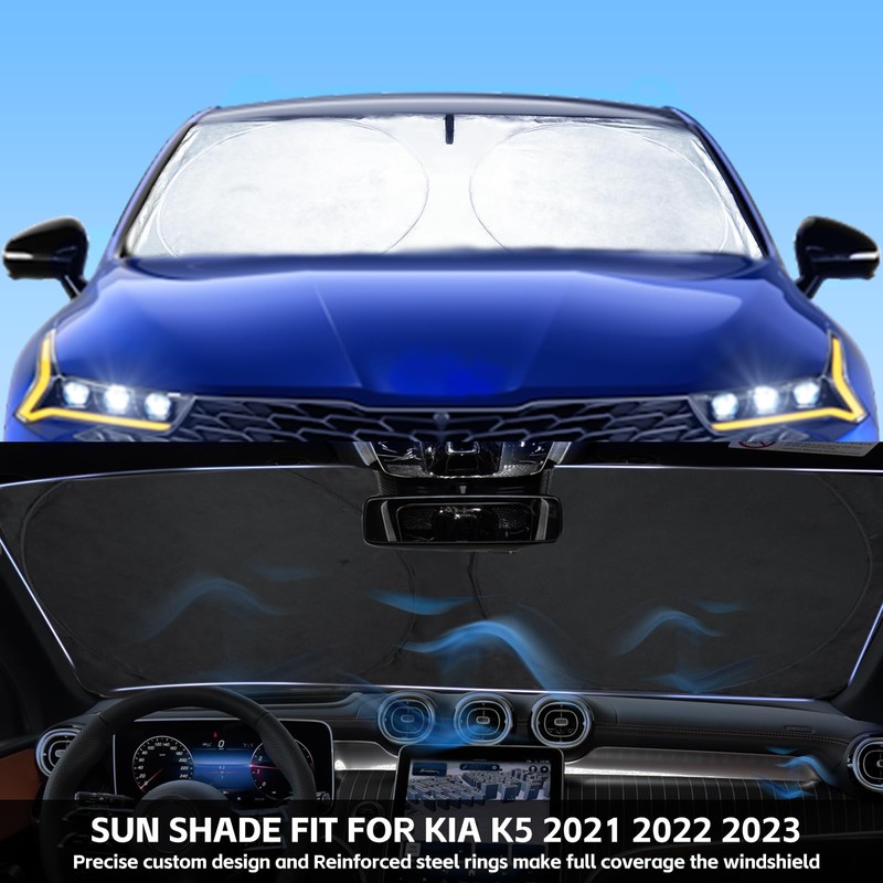 INSAUTO for K5 Windshield Sun Shade Window Sunshade for Kia