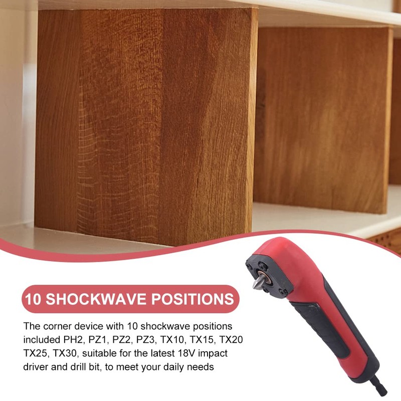 HAYOMAX Right Angle Drill Attachment,90 Degree Drill Adapter Electric Screwdriver