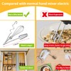 3Pcs Hand Mixer Electric Attachments Set for Drill, HOMICOZY Stainless