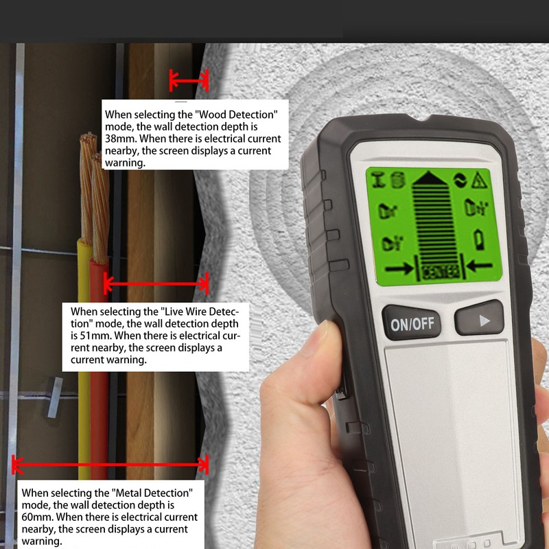 Stud Finder Wall Scanner Stud Detector with LCD Display Stud
