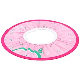 TOYANDONA Baby Bathing Cap TPE Adjustable Kids Shower Cap Shampoo Shower Protection Safety Visor Shield Hat for Children Toddler Showering Washing Hair Pink