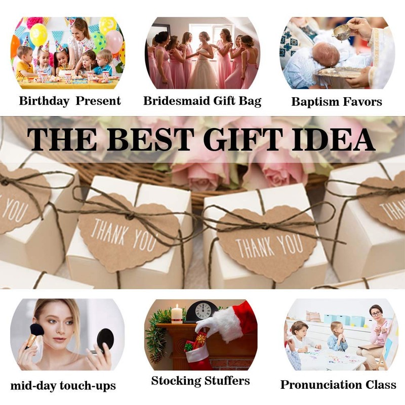 MOMIRA Compact Mirror Bulk Round Makeup Mirror for Purse, Set