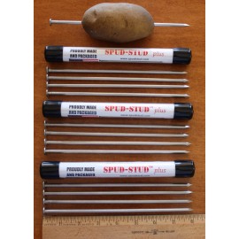 Spud-Stud 8" Food Grade Stainless Steel Potato Baking Nails Spikes 3 Pack Special 12 Nails
