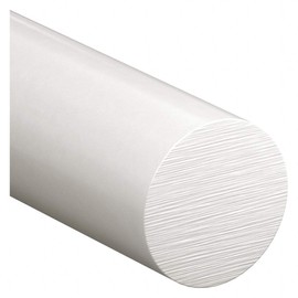 Rod, Acetal, 150, Wht, 7/16 in Dia x 1 Ft L
