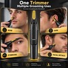 Ultra-Thin Electric Nose & Ear Hair Trimmer for Grooming –