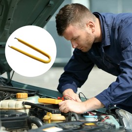 C Chip Tweezers - IC Puller Chip Extractor | Stainless Steel U Shape Antistatic Insulated Extractor Puller | U Shape IC Chip Spring Assisted Puller for Motherboard Circuit Board Component Remover Tool