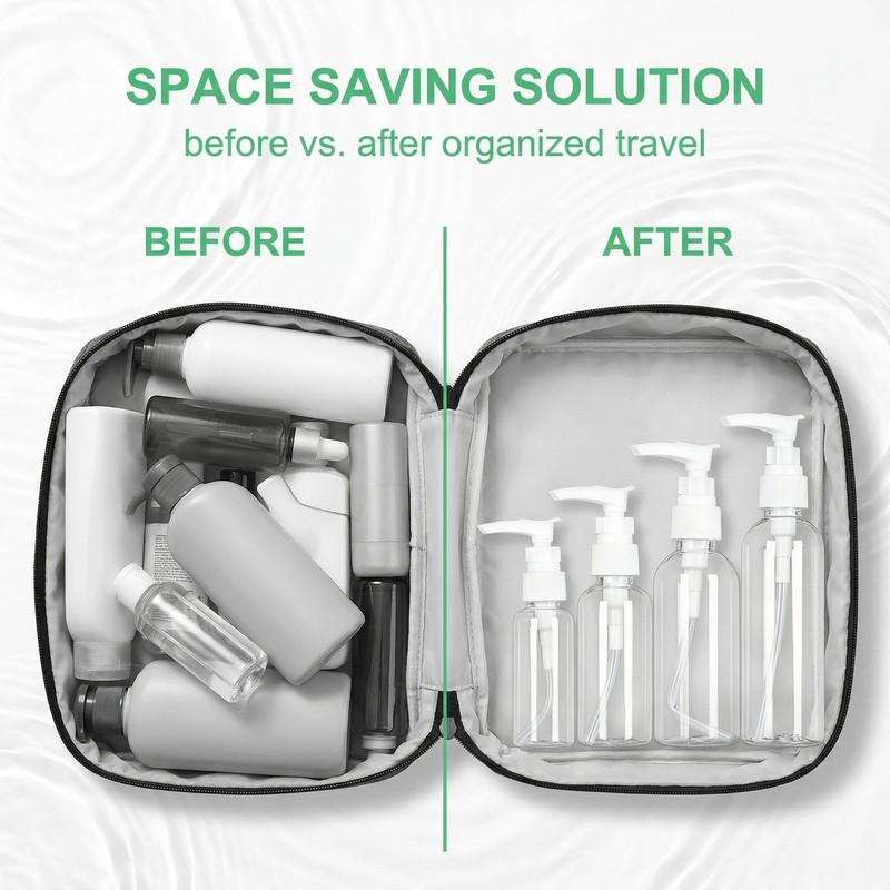 Pack of 4 Plastic Pump Bottles in 30 ml, 50