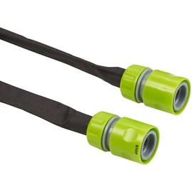 Royal Gardineer Garden Hoses: Flat Pearl Hose, Quick Connect Couplings, Stop Valve, 7.5m (Pearl Hose Drip Hose, Sweat Hose Irrigation, Irrigation Computer)