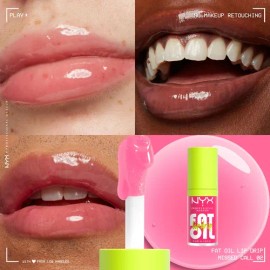 NYX Professional Makeup Fat Oil Lip Drip Gloss brillo labial hidratante 4.8mL tono Missed Call