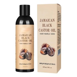 Aceite De Ricino Negro Jamaicano 100% Puro: Cuidado Del Cabe
