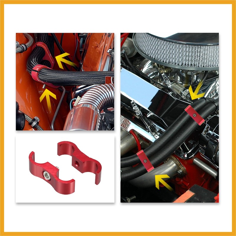 Partuto AN8 Car Auto Hose Separator Clamp Fuel Line Connector