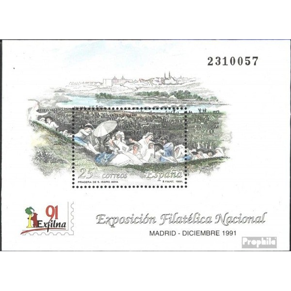 Spain block41 (complete.issue.) fine used/cancelled 1991 EXFILNA 91 (Stamps for