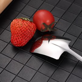 TAORANJU Creative Shovel Spoon Fork Set, 3 Pcs Stainless Steel Coffee Spoons Shovel Shape Tea Spoons Dessert Spoons Stirring Spoon Ice Cream Spoon Sugar Spoon for Party (12.2cm*2.6cm)