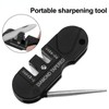 4-in-1 Portable Knife Sharpener, 1 Count Safe & Efficient Tool