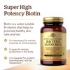 SOLGAR Solgar Biotin 10000 mcg Vegetable Capsules Energy Metabolism Promotes