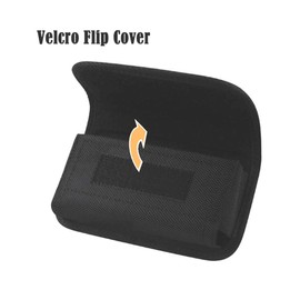 AISCELL Clip Holster Carrying Case for DuraForce Ultra 5G (2021) Horizontal Rugged Black Nylon Tactical Canvas Pouch w/Secure Metal Belt Clip Holster and Card Slot (Military Grade)