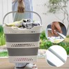 KBBYT Large Collapsible Laundry Baskets for Dirty Clothes, Plastic Laundry