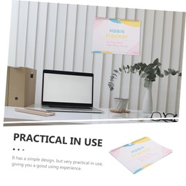 jojofuny No Date Monthly Habit Tracker Journal Versatile Planner for Goal Setting Workout Tracking and Daily Monitoring Stylish Minimalist Design Light Yellow White