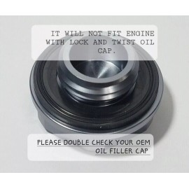 Unbranded RED BILLET ENGINE RACING OIL FILLLER CAP CARBON FIBER FOR RAV4 CAMRY TRD- OE