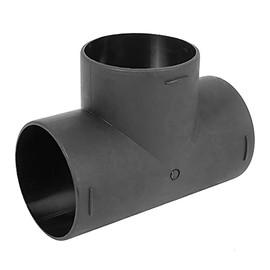 X AUTOHAUX 75mm Car Heater Warm 3 Way Air Ducting Pipe T Shape Outlet Connector Black Plastic