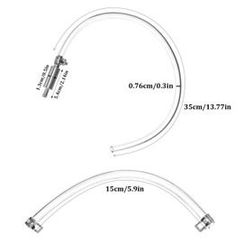 QUIIEOSKIA 2 Pcs Car Motorcycle Brake Bleeding Kit, Universal Hydraulic Brake Bleeder Clutch Bleeding Hose with One Way Valve Bleeder Tube for Car Motorbike Motorcycle Tool Kit