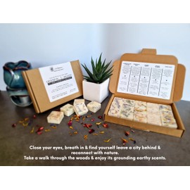 Oriental & Woody - Highly Scented Botanical Wax Melts Collections (15 x 13.5g Hand Crafted) - Vegan Friendly & Cruelty Free - Plastic Free - Provide 8 to 10hrs scents/cube - Made in the UK