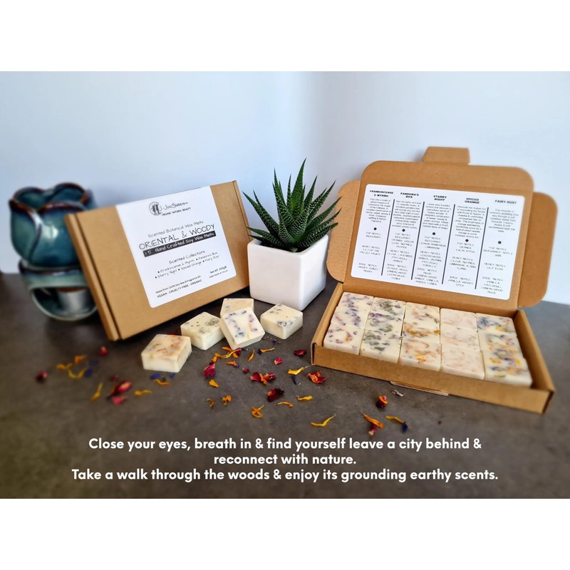 Oriental & Woody - Highly Scented Botanical Wax Melts Collections