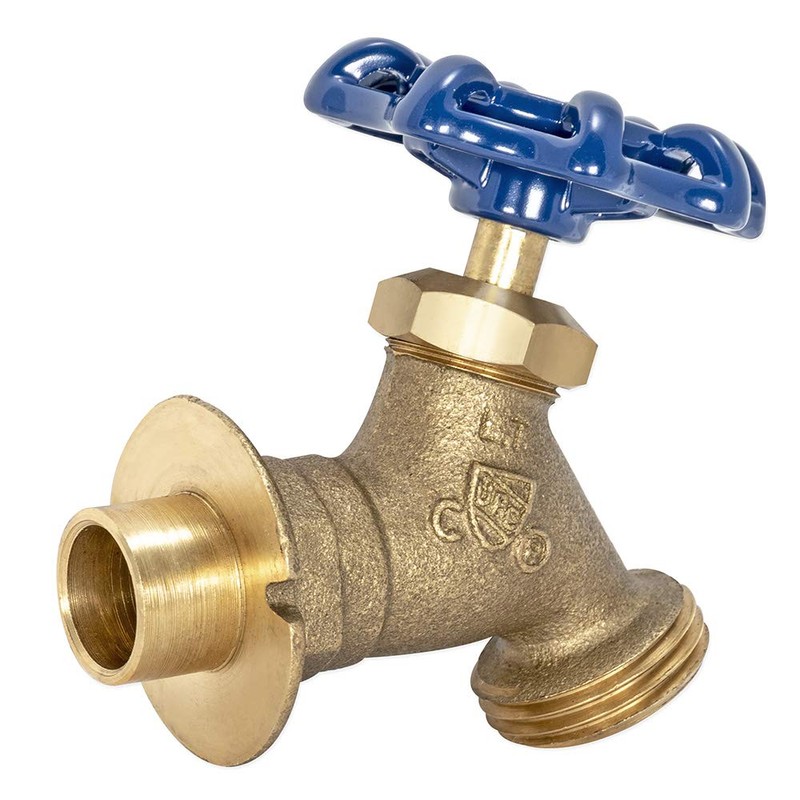 Eastman Brass Irrigation Sillcock Valve, 1/2 Inch Sweat x 1/2