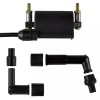 Caltric Ignition Coil Spark Plug Caps 16" Wire for Kawasaki