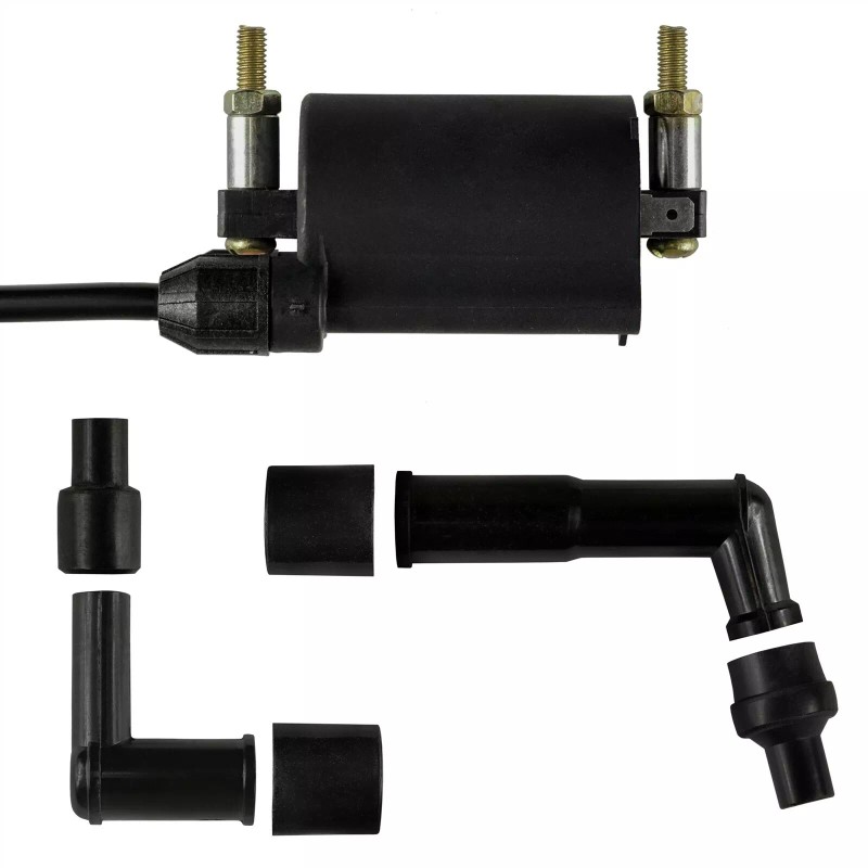 Caltric Ignition Coil Spark Plug Caps 16" Wire for Kawasaki