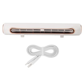 Masyrt Clip On Computer Fan 3 Speed Gears Adjust Wind Angle USB Monitor Cooling Fan for Office Use (White)