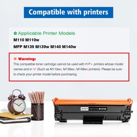 ASEKER 141X W1410X Black Toner Cartridge Replacement for 141X W1410X 141A W1410A High Capacity for M110 M110w MFP M139 M139w M140 M140w Series Printers (Black*1)