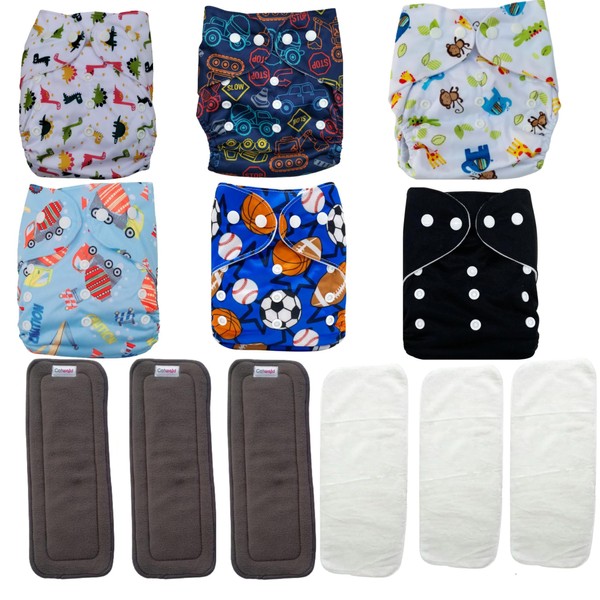 Catwald Pañales Ecológicos de Tela para bebes Niños y Niñas