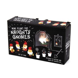 Gift Republic Naughty Gnomes Planters, One Size , Multicolor
