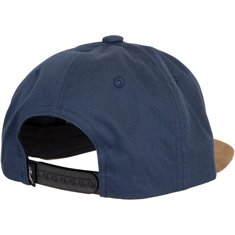 Reell Suede Snapback Cap, navy