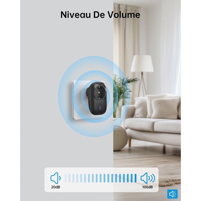 JeaTone Wireless Doorbell Outdoor Waterproof 150M IP55 Waterproof Electronic Doorbell
