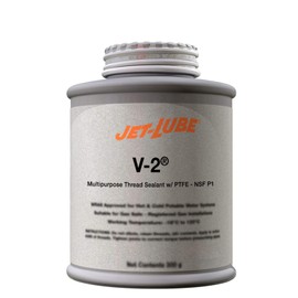 Jet-Lube V-2 - Multipurpose | Thread Sealant | Contaisn PTFE | Military Grade | Food Grade | Automotive Applications | Eco-Certified | Water-Resistant | 1/2 Lb.