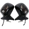 TCMT Black ABS Rear View Mirrors w/Smoke Signal Fits For